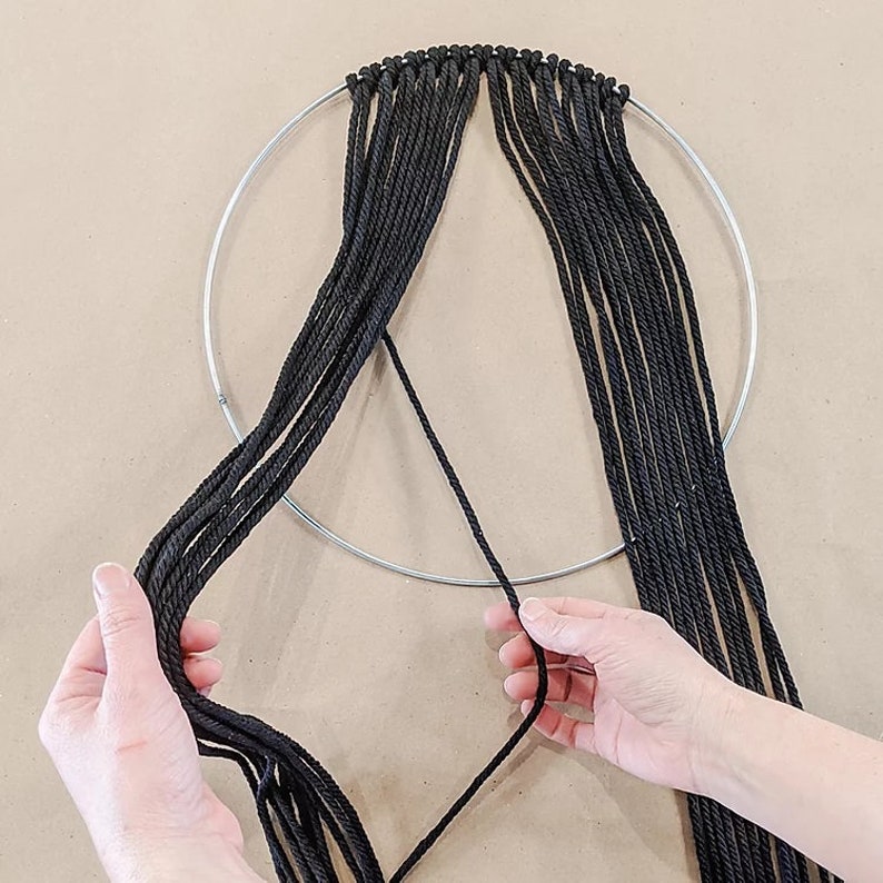 Macrame Hoop Wall Hanging DIY Kit Etsy