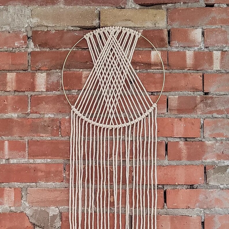 Macrame Hoop Wall Hanging DIY Kit Etsy