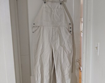 cream colored overalls
