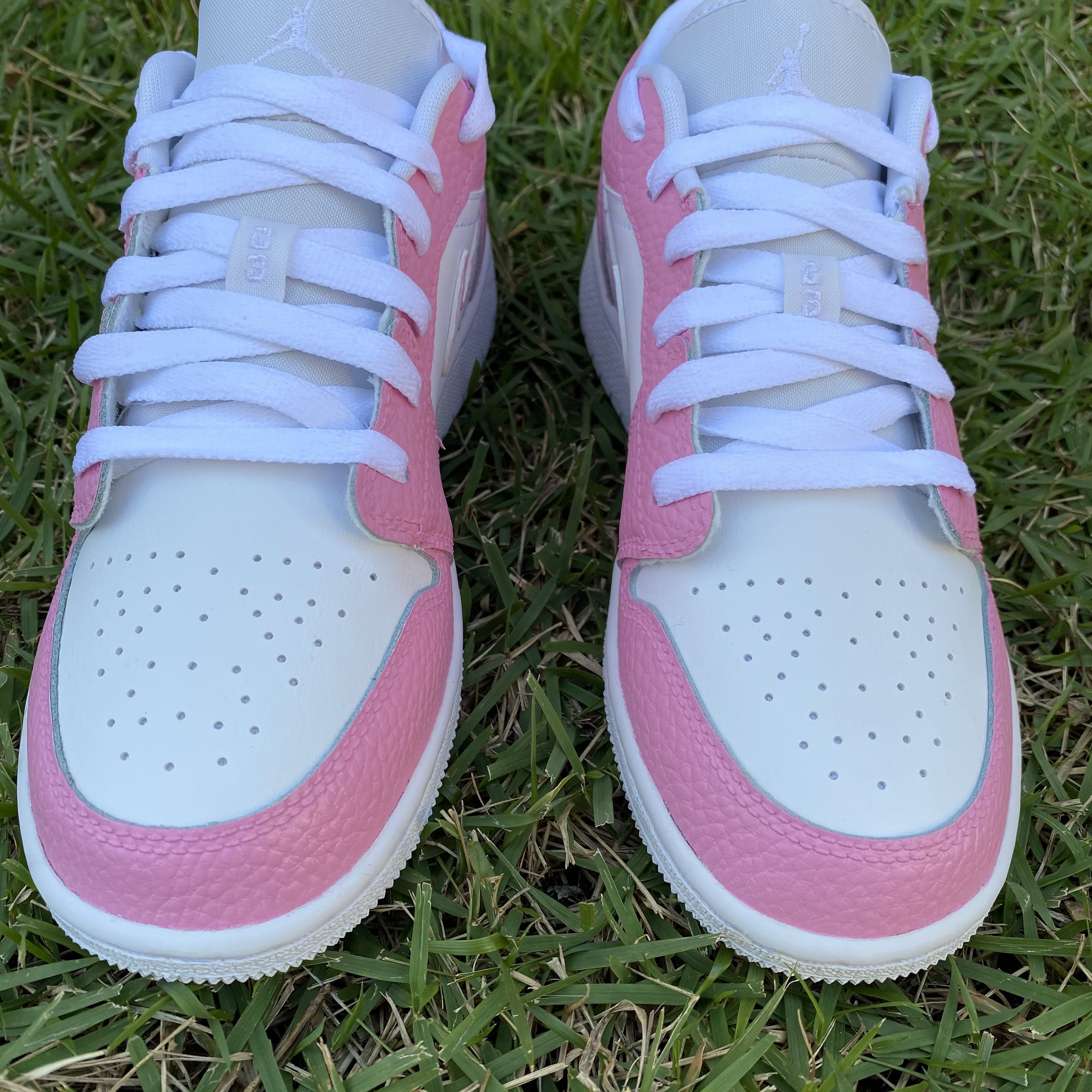 custom jordans pink