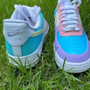 custom pastel air force ones
