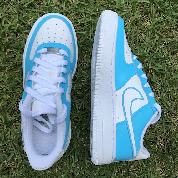 blue Outline Custom Air Force 1  Custom air force 1, Nike air force  sneaker, Nike air force