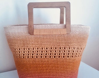 Crochet shopper bag| summer bag|handmade bag|gift for her|