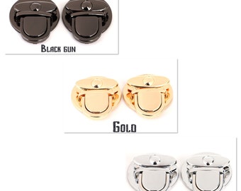 Shoulder Bag Turn Twist Lock Metal Buckle Bag Accessories Handbag Snap Clasps