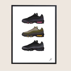 Digital Print of Corteiz Nike Air Max 95 All 3 Colourways