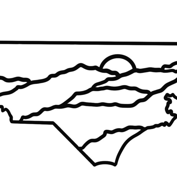 NC mountain SVG