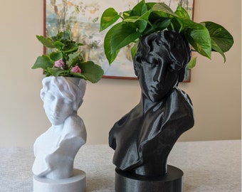 Sappho Bust Planter Pot for Plants | Greek Goddess | Sappho's Head | Head Planter |