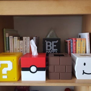 Gamer Tissue Box / Toilet Paper Covers / Question Mark / Pipe / Brick / Cloud