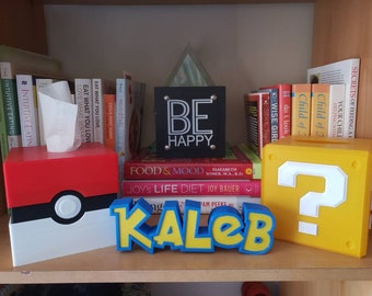 Custom 3D Printed Nameplate Sign, Kid Room Decor, Desk Name Plate