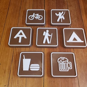 Trail Signs / Custom Hiking Plates / Backpacking, AT, Appalachian Trail, Tent
