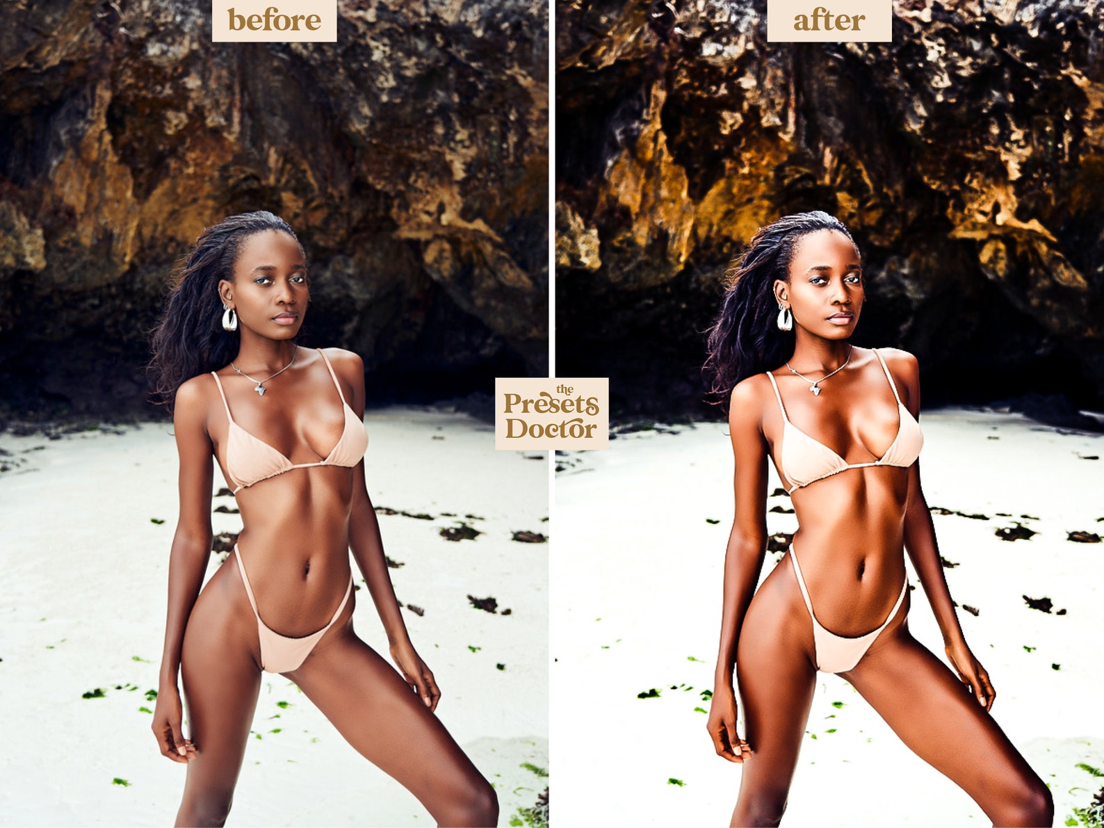 10 DARK SKIN Lightroom Presets for Black & Brown Women Rich Etsy