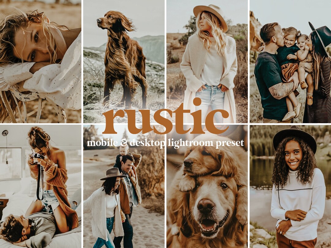 Rustic Picture Editing Examples 1 RUSTIC Lightroom Preset, Country Farm House, Family Baby Portraits ...