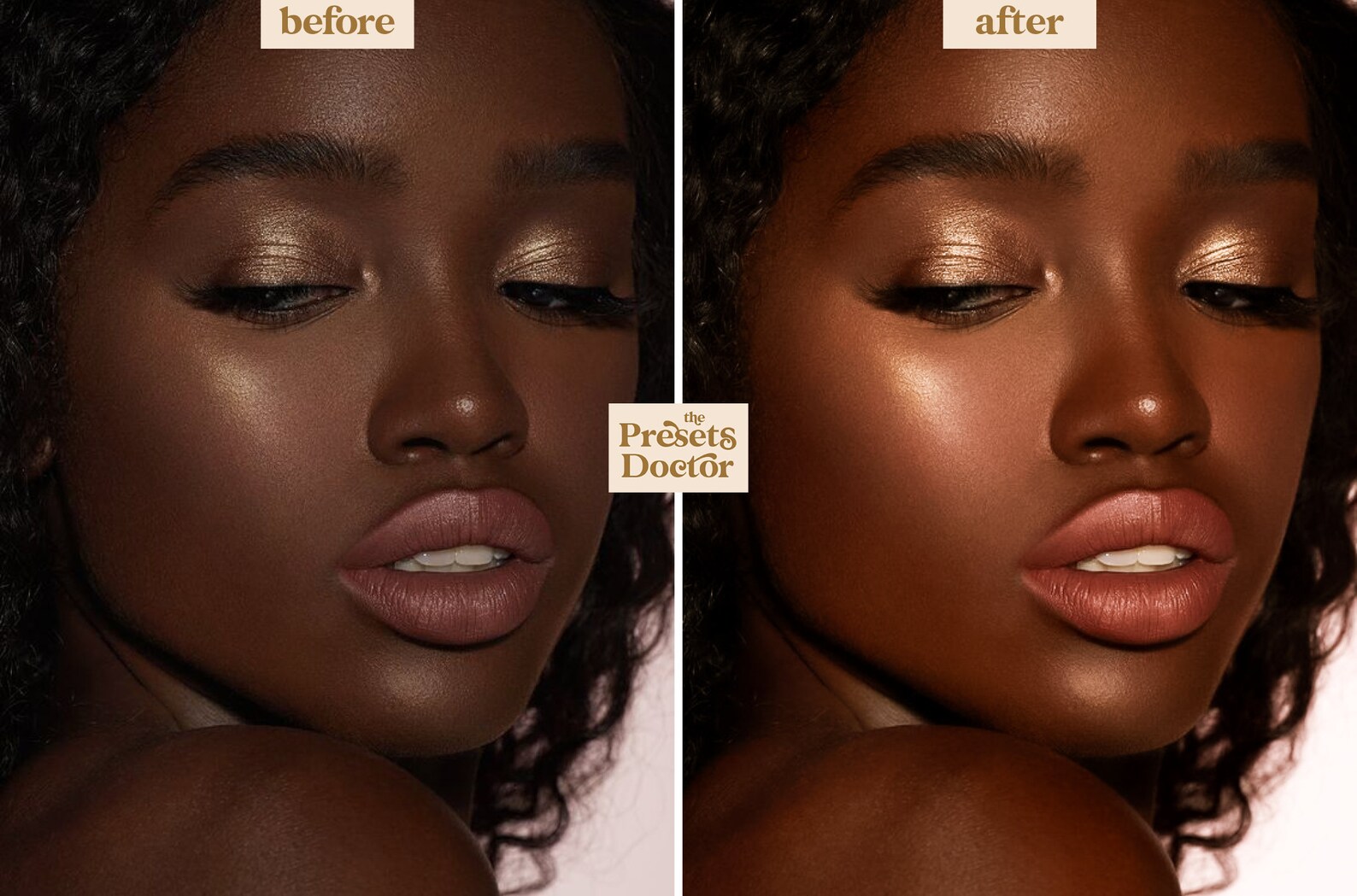 10 DARK SKIN Lightroom Presets for Black & Brown Women Rich 4 - изображ...