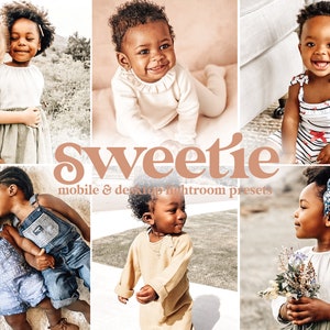 6 presets de Lightroom Mobile + Desktop para bebés / Los mejores filtros de Instagram para iPhone para bebés de piel oscura, recién nacidos y retratos familiares