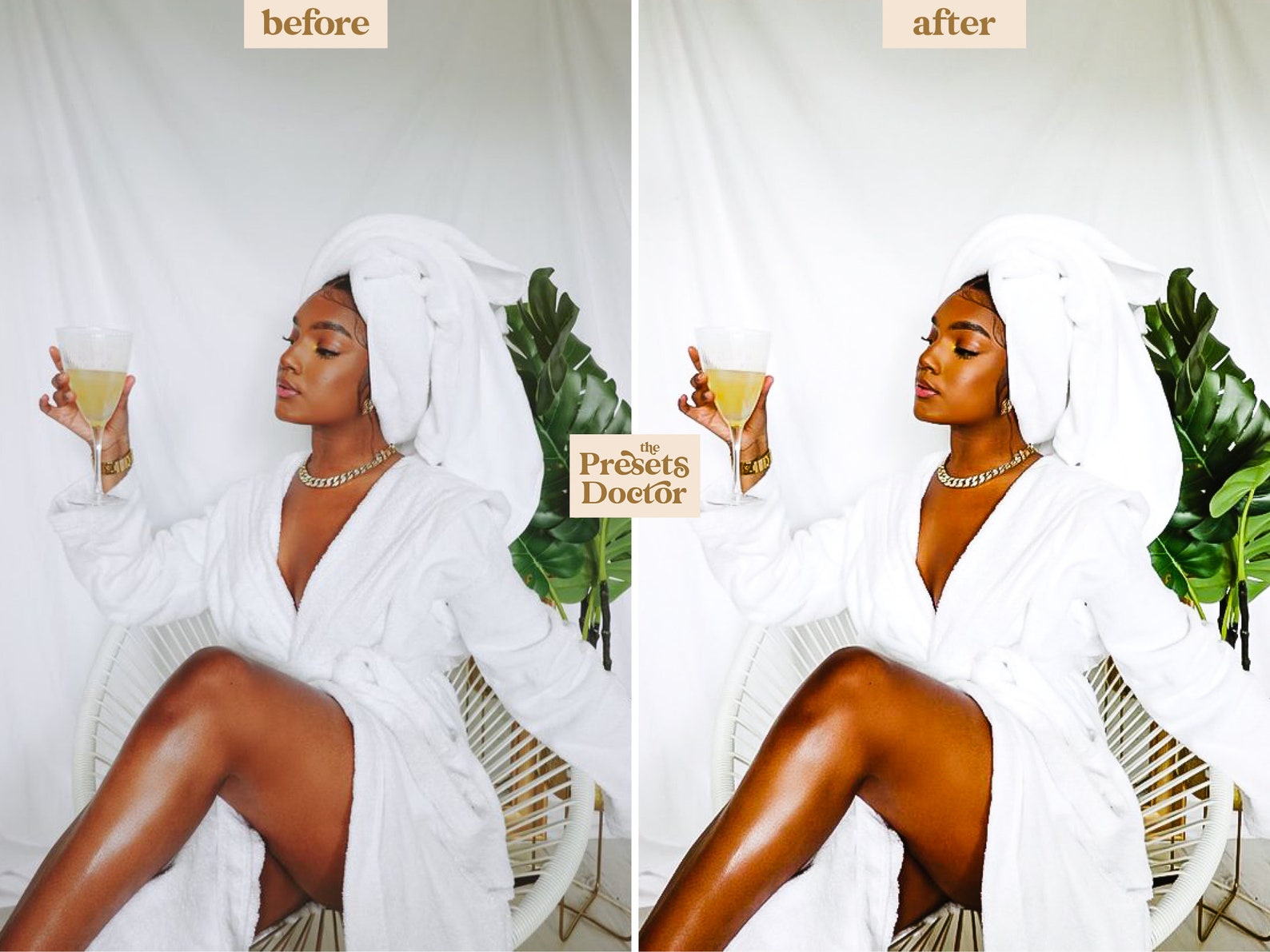 10 DARK SKIN Lightroom Presets for Black & Brown Women Rich Etsy
