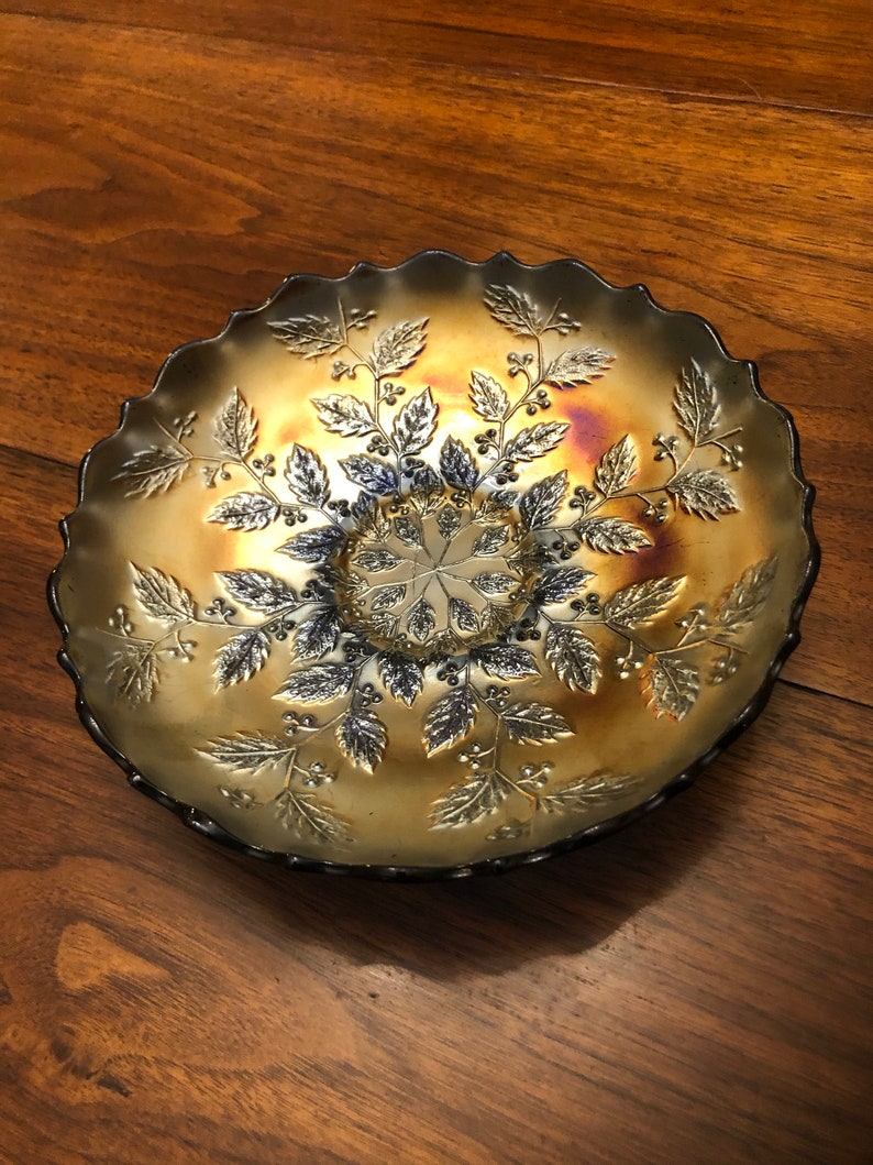 Fenton Carnival Glass Bowl