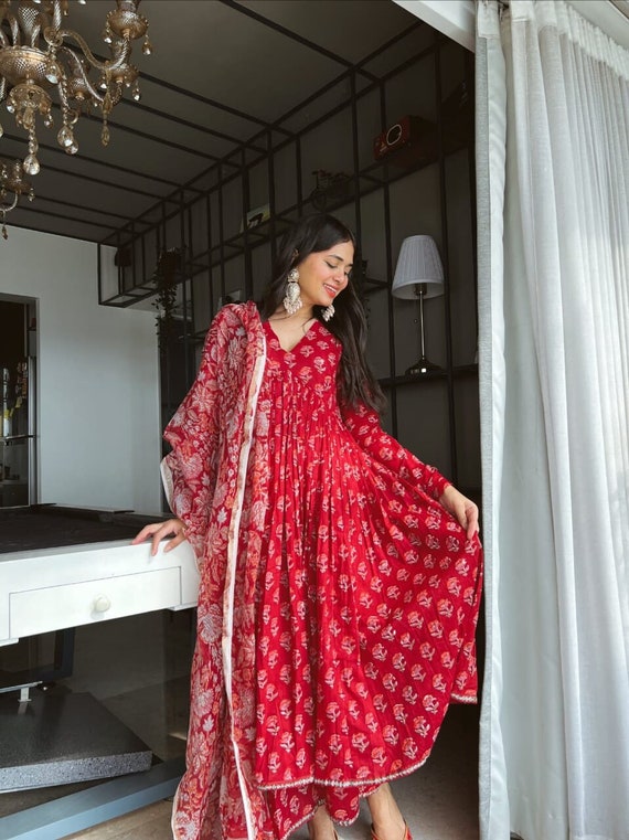 Party wear anarkali hot sale