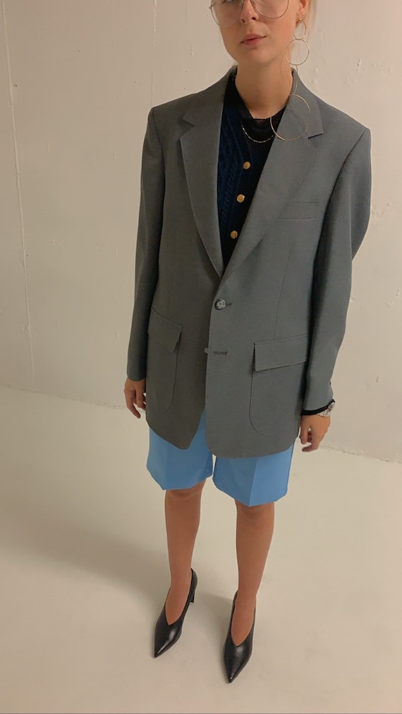 Vintage Oversized Grey Blazer