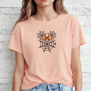 Minnie Mouse Spider Halloween Shirt, Spooky T-Shirt, Disney Halloween Tee, Cute Halloween Shirt