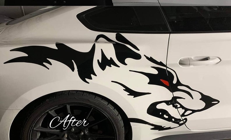 Ford Mustang 20002019 Coyote Wolf Graphics vinyl decal Etsy