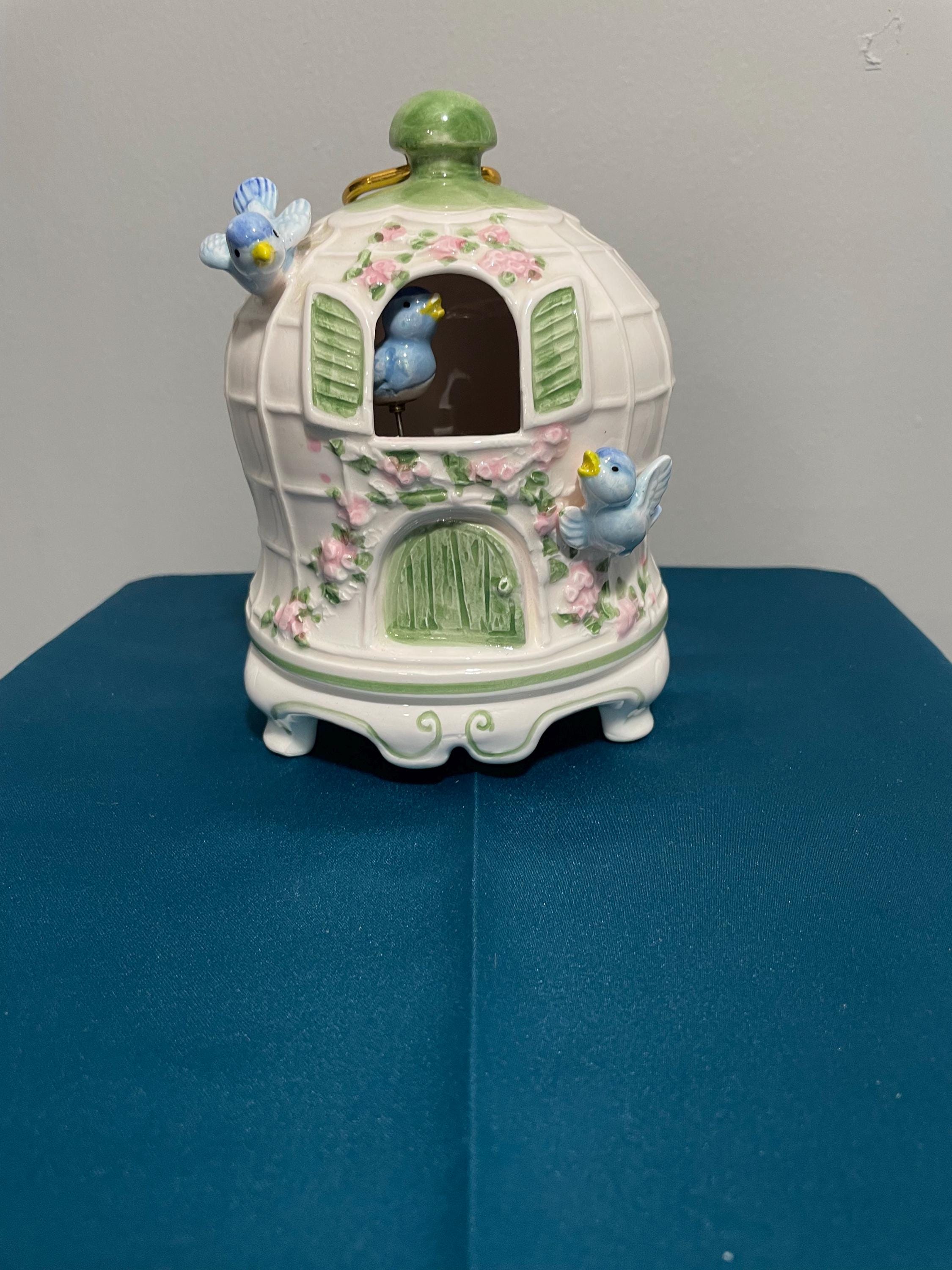 Vintage Blue Bird Figurine - Etsy