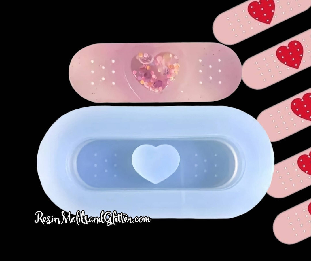 Nurse Band Aid Shaker Mold, Nurse Silicone Mold for DIY Badge Reels, UV
