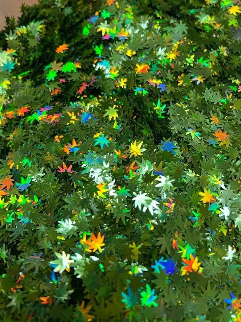 Weed glitter weed leaf glitter leaf glitter green leaf Etsy