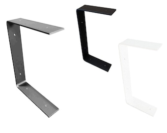 C Regalhalter / Doppelregal / Wandhalterung / Halter C Form für Wandmontage aus Stahl verschiedene Größen und Farben