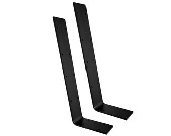 Rugleuningbeugel voor bierbank, zitbank, bed, tafel, rugleuningsteun, staal, L1, zwart