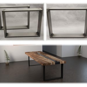 Coffee table frame table frame table base table legs blank in various sizes made of steel metal iron industry image 2