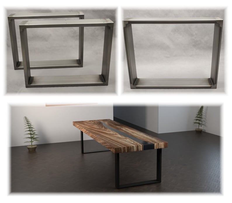 Coffee table frame table frame table base table legs blank in various sizes made of steel metal iron industry image 2