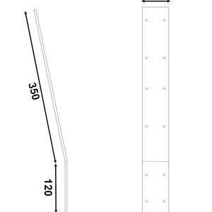 Kopflehnenhalter schwarz Kopflehne Bettlehne Rückenlehne Bett Lehne Bettlehnenhalter zum anschrauben Bild 3