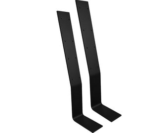 Zwarte rugleuningbeugel voor bierbank, zitting, stoel, bed, schroef-/stalen rugleuningdrager L2