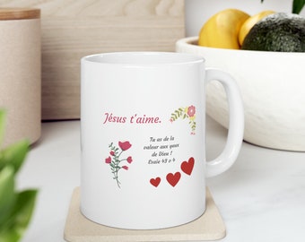 Tasse „Jesus liebt dich“ Jesaja 43,4