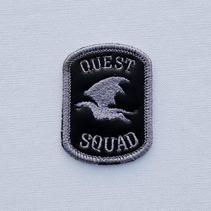 Fourth Wing Quest Squad Patch: Embroidered Faux Leather Iron-On