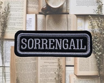 Fourth Wing Sorrengail Cosplay Embroidered Patch: Faux Leather Iron-On