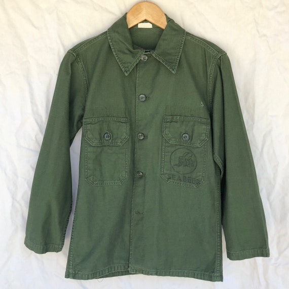 70s OG-107 Navy Seabees Shirt