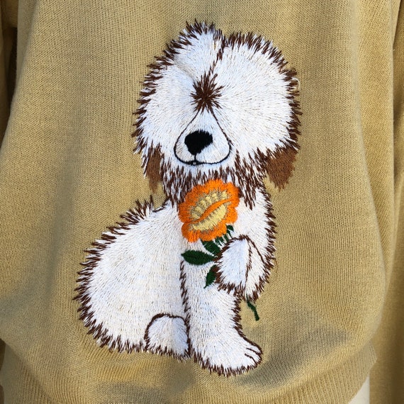1970s Novelty Embroidered Sweater