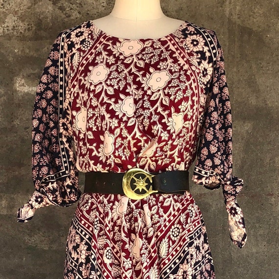70s Block Print Caftan