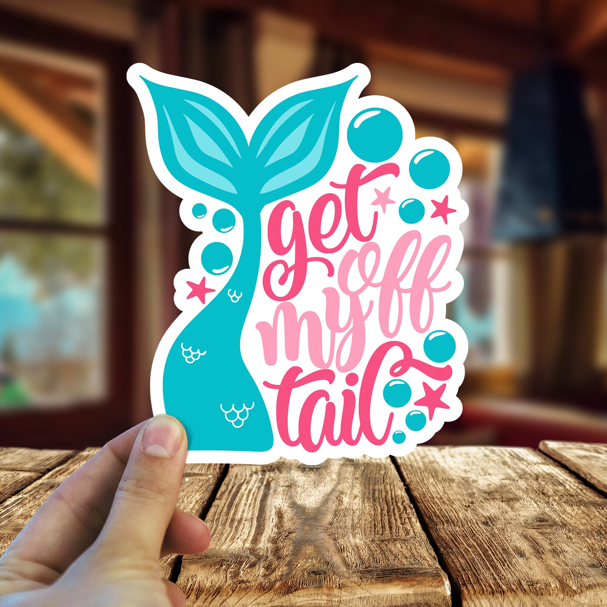 Buy Get off My Tail Sticker Decal Online in India Etsy