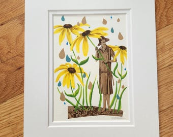 May Showers Vintage Collage