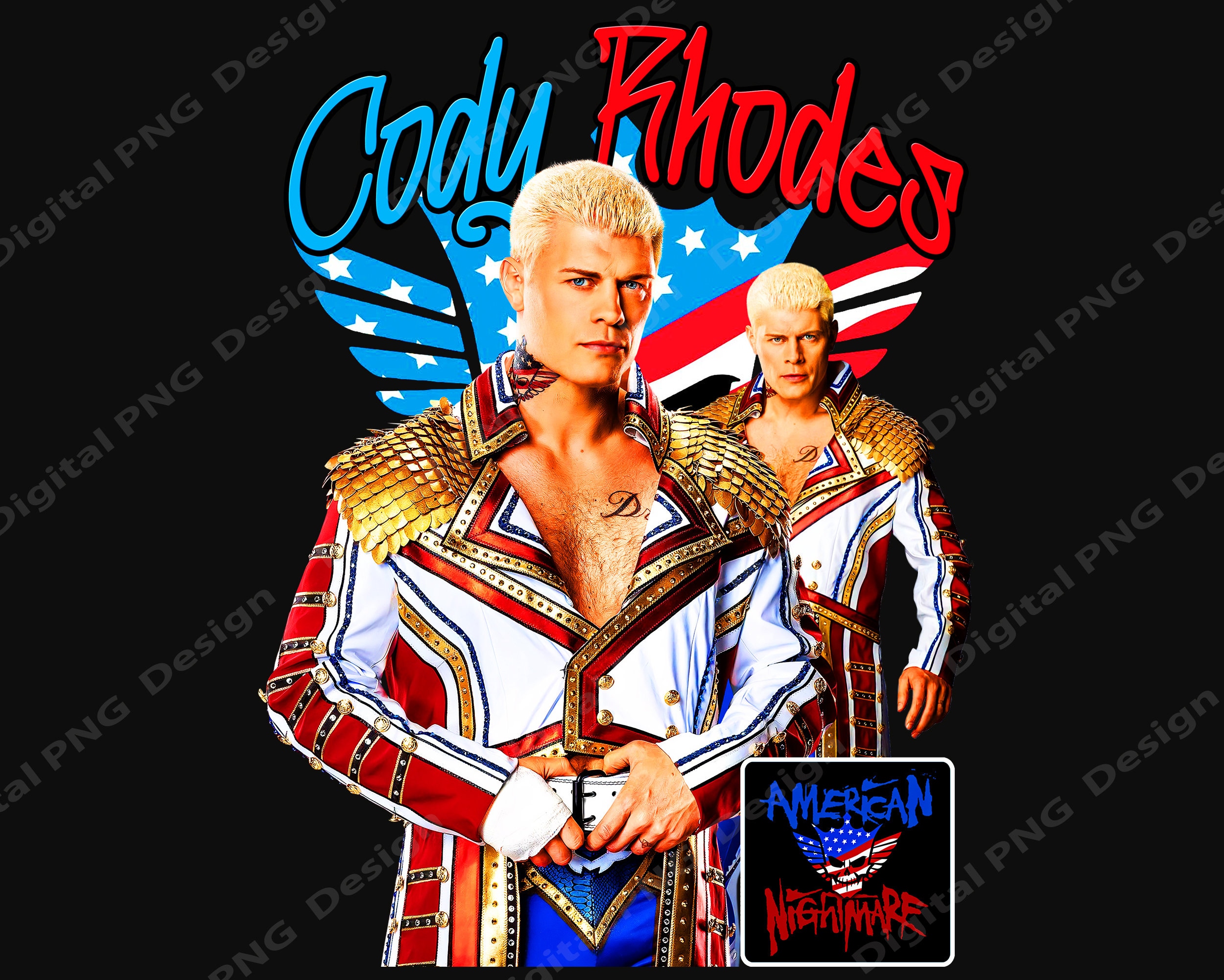 CODY RHODES WWE Png , Instant Download, Digital Files Png - Etsy