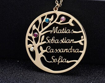 Mothers day Personalized family tree Tree Pendant charm Branch pendant WSALE 10pcs NP-931 Matt Gold plated