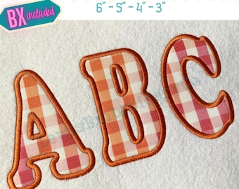 Cooper Applique, Machine Embroidery Font - With BX - (PDF Tutorial Included)