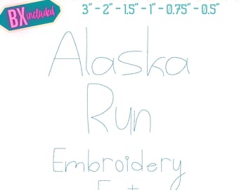Bean Stitch, Handwriting, Machine Embroidery Font – BX Included - (Digital Download)