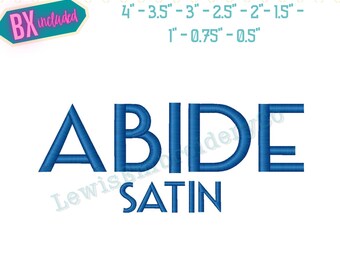 Statendam All Caps, Machine Embroidery Font - With BX - (PDF Tutorial Included)