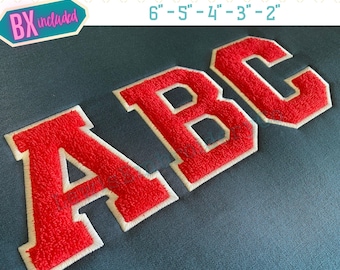 Faux Chenille Applique, Varsity Machine Embroidery Font - with BX - (PDF Tutorial Included)