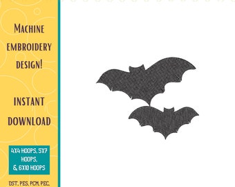 Motif de broderie chauves souris volantes Silhouette de chauve  