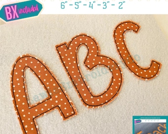 Raggy Edge Applique, Teacher, Machine Embroidery Font - With BX - (PDF Tutorial Included)
