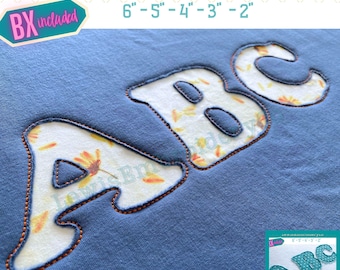 Reverse Applique, Cooper, Machine Embroidery Font - With BX - (PDF Tutorial Included)